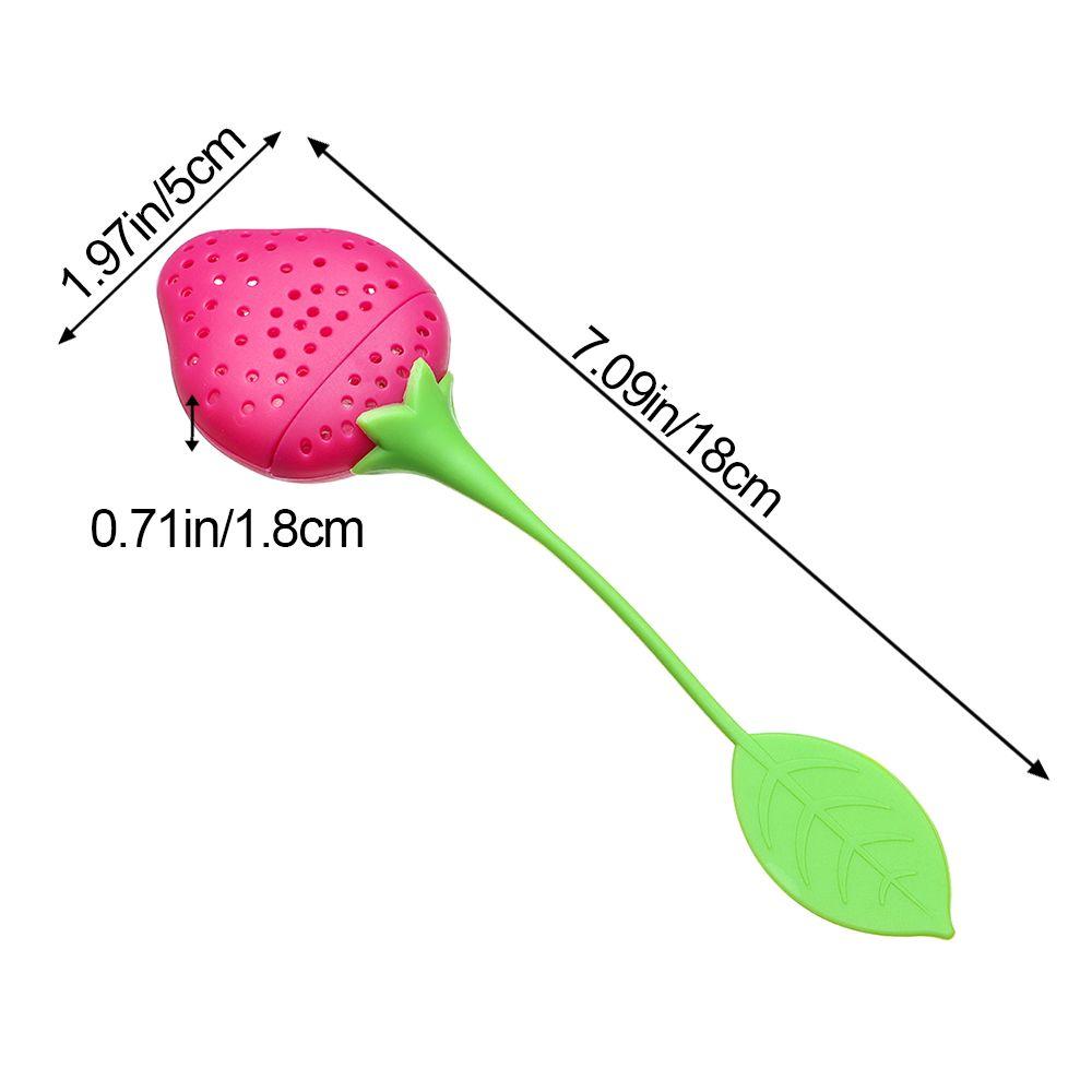 Firmly Filter Reusable Tea Bag Tea Infuser Silicone Tea Ball Coffee Filter Strawberry Teabag