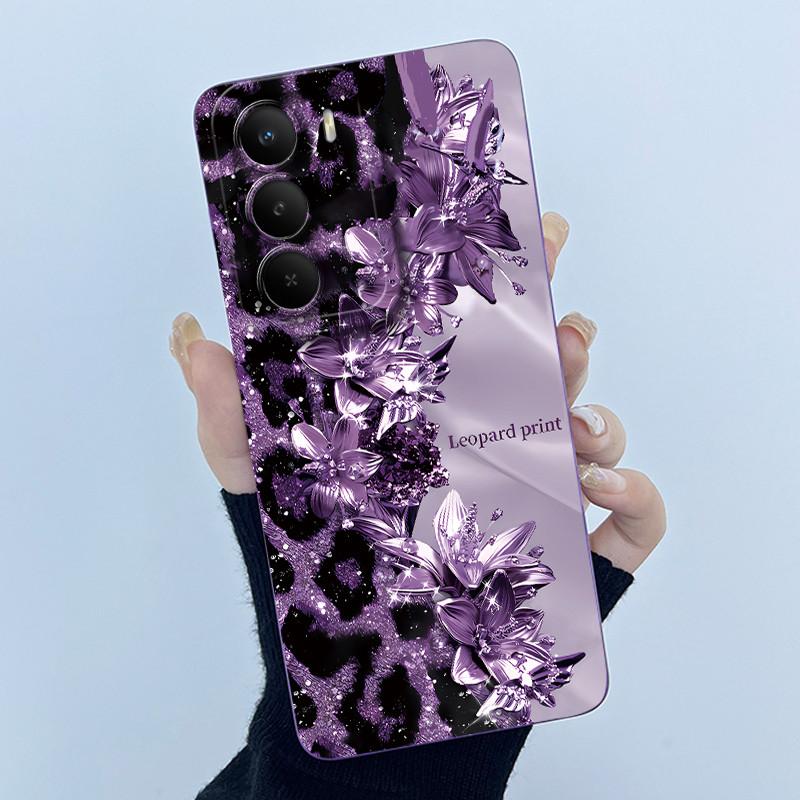 Чехол для Realme C71 4G Милый Панда Сладкие Девочки Кошки Силиконовый Мягкий Задний Чехол для RealmeC71 4G Ультратонкий Защитный от Царапин