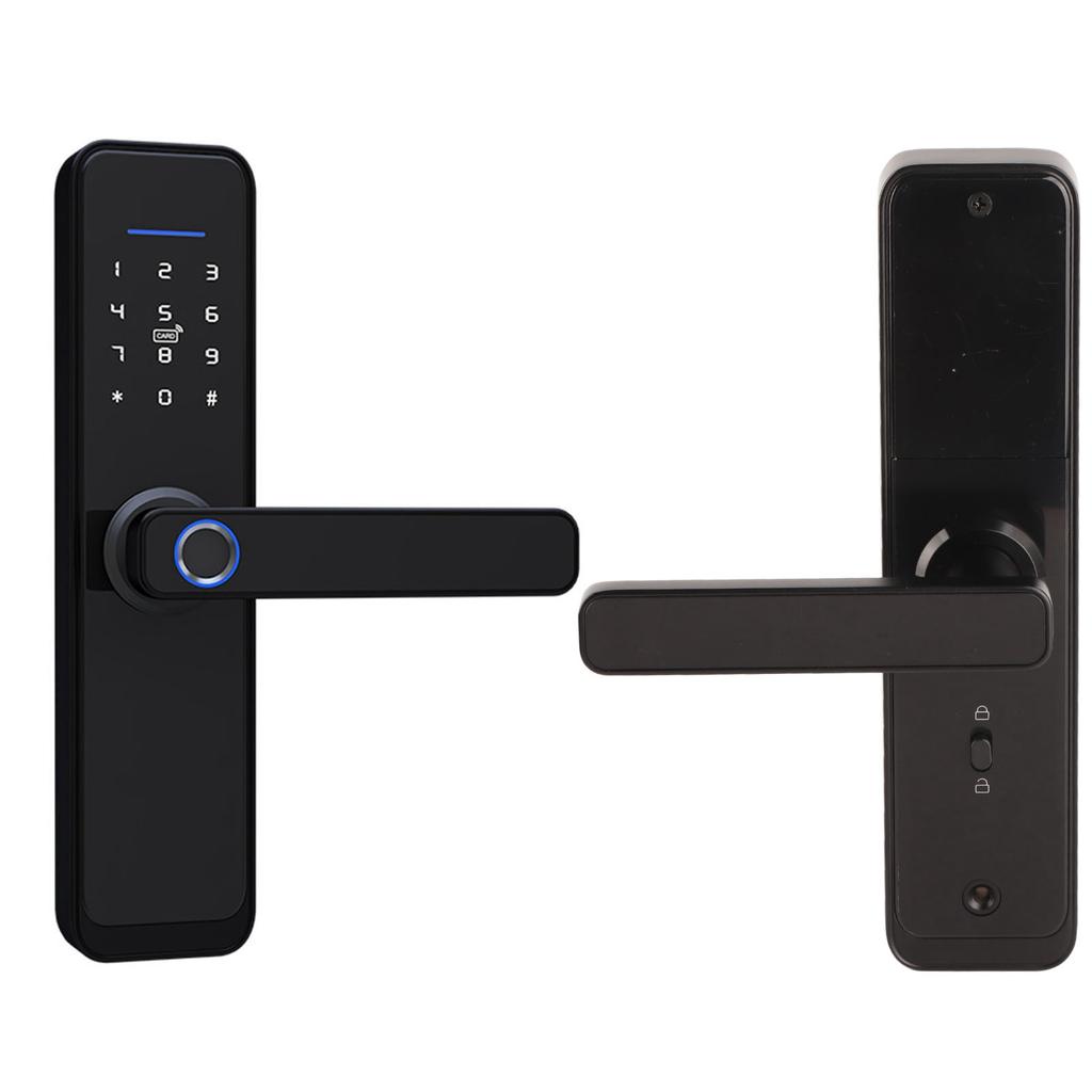 Электронный умный дверной замок, сенсорная клавиатура, пароль, IC-карта, отпечаток пальца, доступ к домашней безопасности