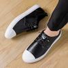 Модная мужская обувь мода черный белый Кожаные туфли для вождения на плоской подошве Мужские мокасины Роскошная обувь мужская Повседневная обувь Прогулочная обувь мужская