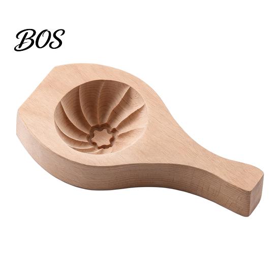 Traditional Chinese Pastry Tool Wooden Steamed Bun Maker Mold, Handmade Dough Pressing for Buns, Solid Wood Shaper Kitchen Gadget Asian Dumpling