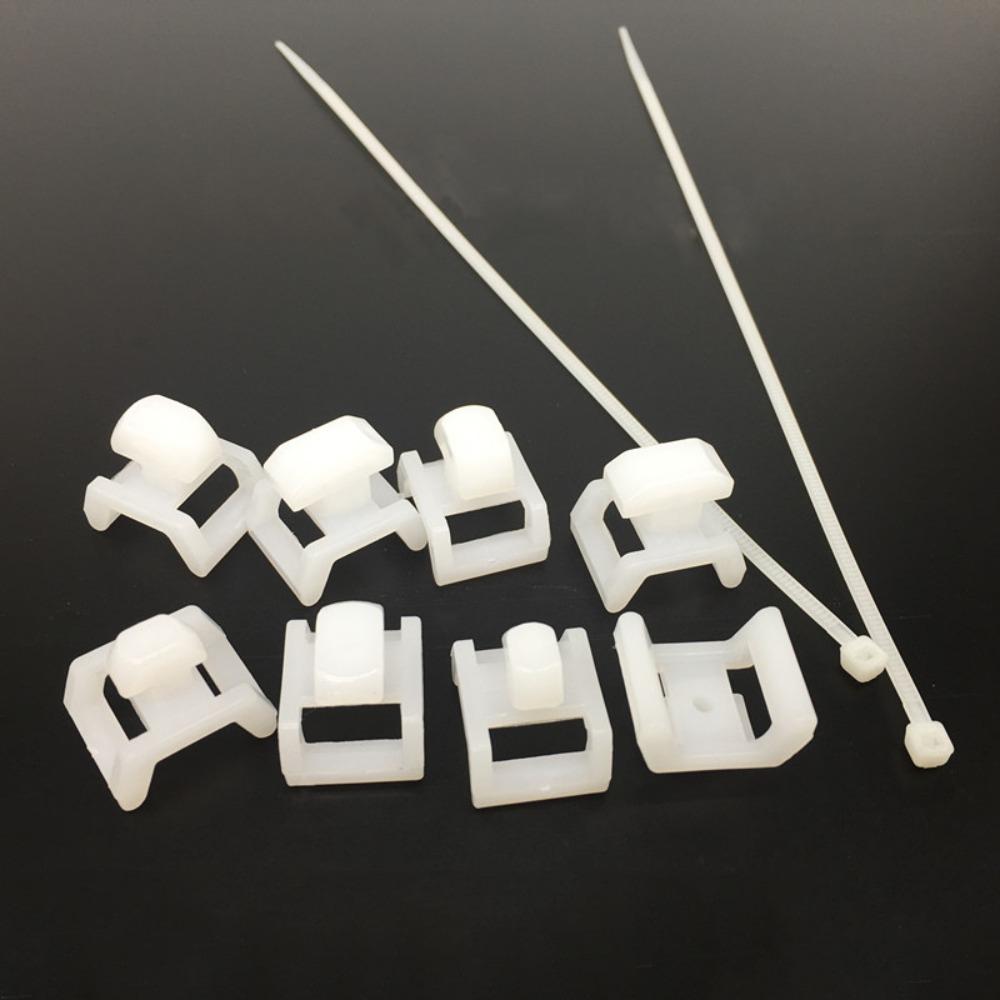 Tie Base Plastic Stent Cable Clamp Fixed Buckle Seat Cable Tie Bracket Cable Tie Mounts Holder