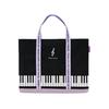 Specialty Store Lesson Cute Lesson Tote Bag with Ribbon Tote Musical Notes [Ballet Mignon] Bag, Handle, Bag, Ribbon, Piano, Keyboard,