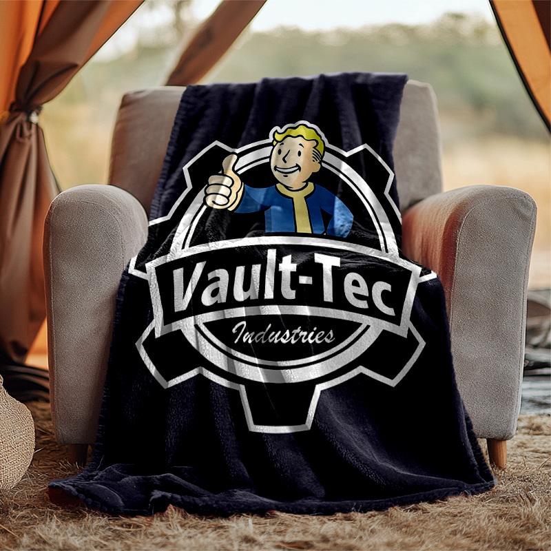 Vaulttec Flannel Blanket Soft Warm All-Season Throw, Design for Camping, Car Travel, Hiking Sofa, Bed, Office Perfect Gift for Parties