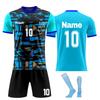 Комплект персонализированных рубашек для мужчин и девочек с именем и номером, футбольные майки на заказ для мальчиков, тренировочный костюм