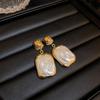 Серебряные игольчатые роскошные серьги с цветком и бабочкой из циркония в виде жемчуга — элитный французский ретро-стиль осень/зима