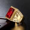 Personalized, Fashionable, and Atmospheric Gold Gemstone Men's Ring