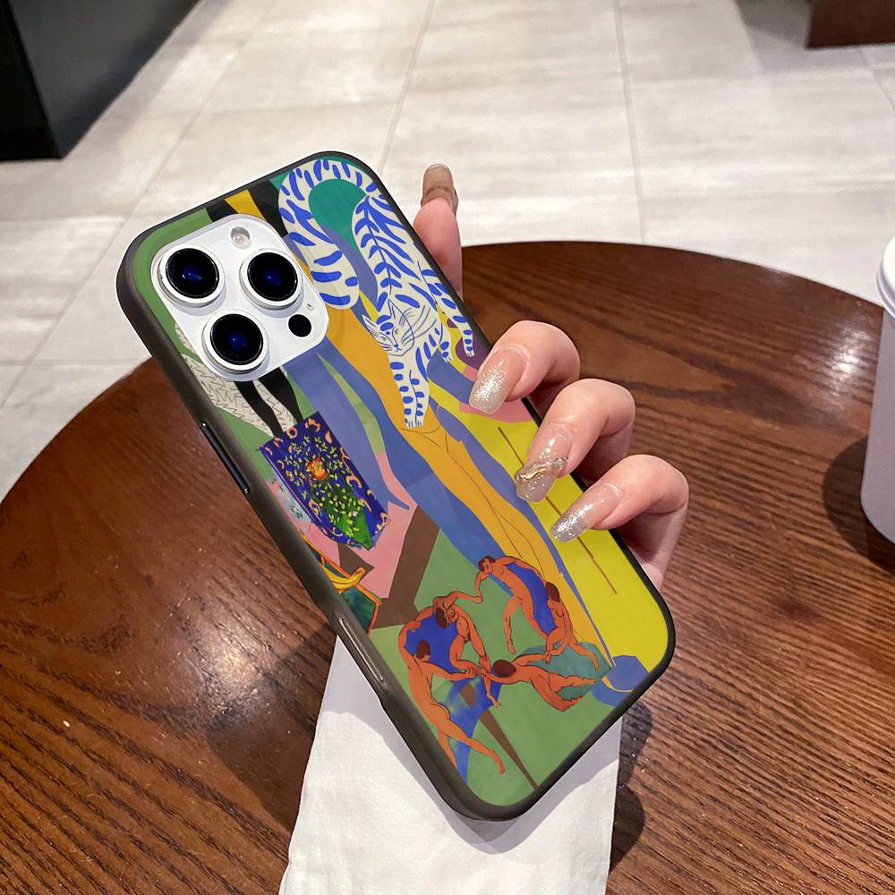 Henri Matisse Art Painting Phone Case Corrugated Pattern Phone Case For iPhone 17 Air 16 15Plus Pro Max Matte Shockprooof Cover