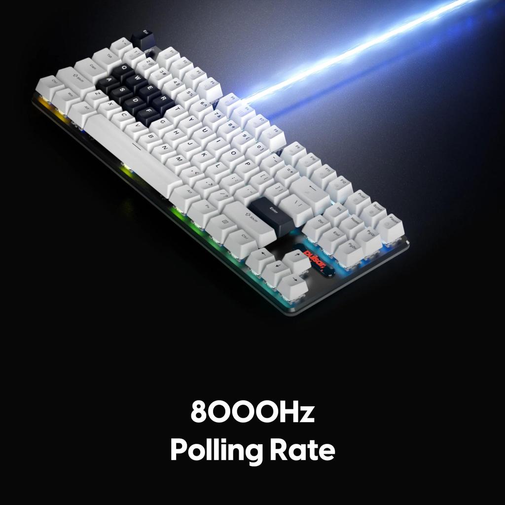 Игровая клавиатура Pulsar Gaming Gears PCMK 2HE TKL с английской раскладкой ANSI, 87 клавиш, магнитный переключатель, частота опроса 8K [оригинальный отечественный продукт]