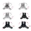 4Pack 3-Way End Corner Bracket Connector For T Slot 2020 3030 4040 Aluminum Extrusion Profile 3-Dimensional Bracket Parts