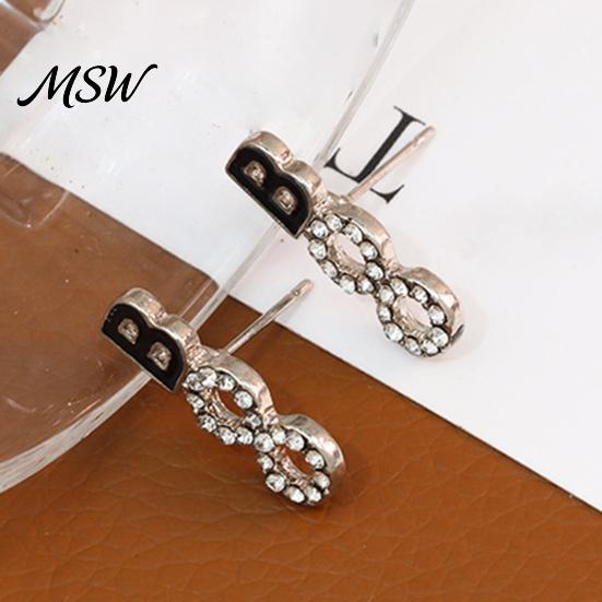 Comfortable Wear Holiday Ornaments 1 Pair Halloween BOO Earrings for Women, Sparkly Rhinestone Boo Black Dripping Letter Jewelry Stud Earrings,