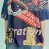 Maxza Pop Art Lettering Printing Loose Fit Round Neck Short Sleeve Knit Zd07qk002on