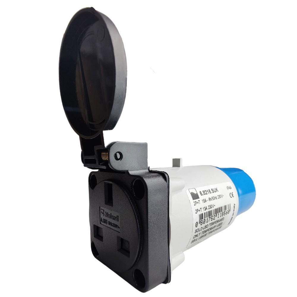 Marlanvil Camping Adapter Cee Plug 16A To 13A 250V Socket British Standard Ip44 Adapter 8568