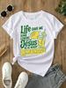 Life Gave Me Lemons But My Jesus Makes Lemonade Print Tshirt Funny Christian Lemonade Graphic Short Sleeve Tops Unisex Casual Tee