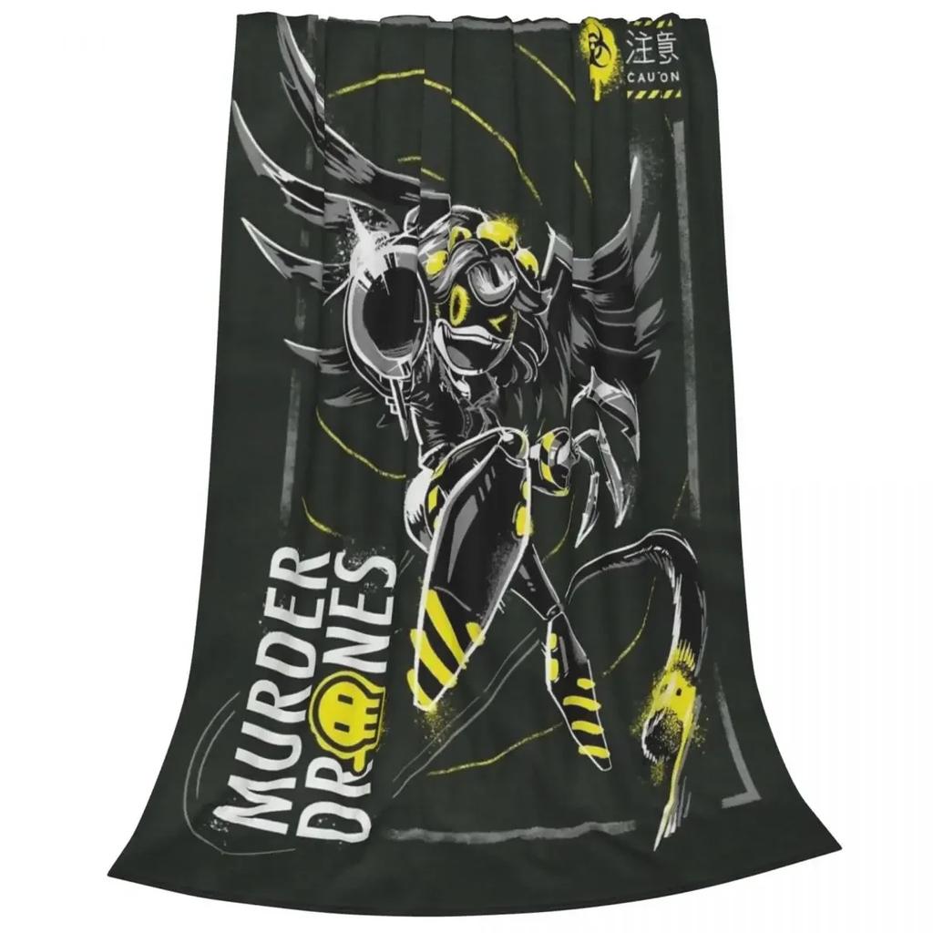 Одеяла Murder Drones V, Uzi Doorman Horror, фланелевые пледы, летние персонализированные мягкие теплые покрывала для кондиционирования воздуха