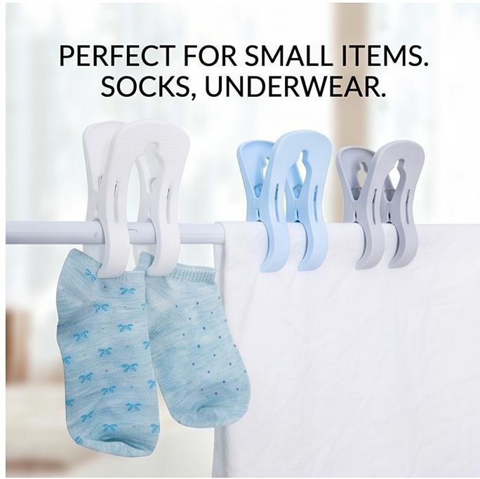 Large Anti-Slip Double Clip Quilt Clips, Windproof Durable Clothes Pegs for Laundry, Home Use & Storage Organization