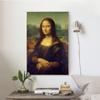 Italy Famous Painter Leonardo Da Vinci's Mona Lisa Posters Print On Canvas Wall Art Canvas Painting for Living Room Home Decor