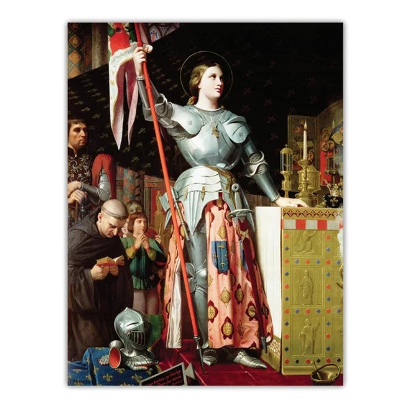 Святая Жанна д'Арк Джона Эверетта Милле, репродукция плаката, холст, картина маслом, винтажное произведение искусства, настенные художественные фотографии, домашний декор