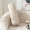 Solid Color Chenille Cylinder Pillow Japanese Style Back Lumber Support Pillow Sofa Cushion  Leg