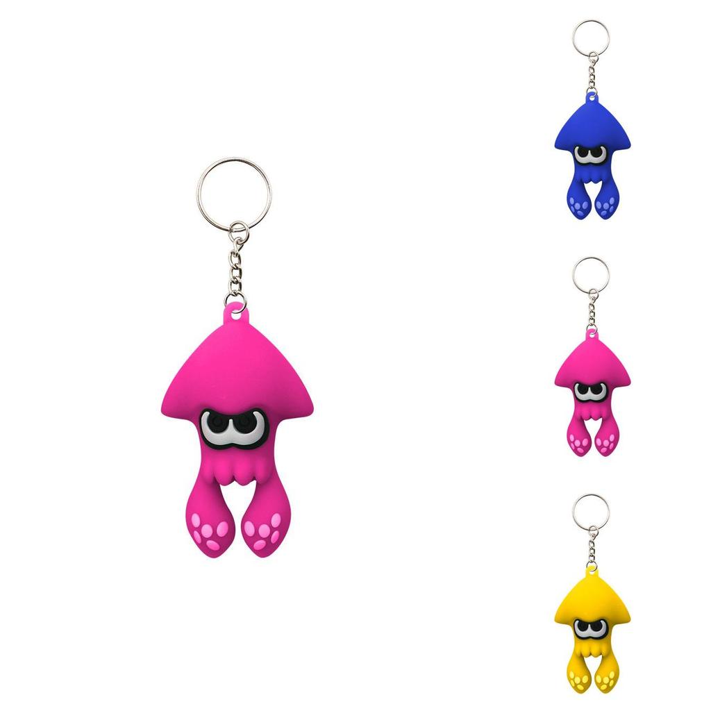 Splatoon 3 Брелок-игрушка Кальмар Высококачественный ПВХ Подвеска на сумку для детей Рождественские подарки
