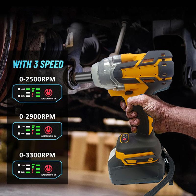 350 Н.м беспроводной электрический ударный гайковерт бесщеточный динамометрический ключ ручная дрель гнездо авторемонтный инструмент подарочный разъем коробка для аксессуаров