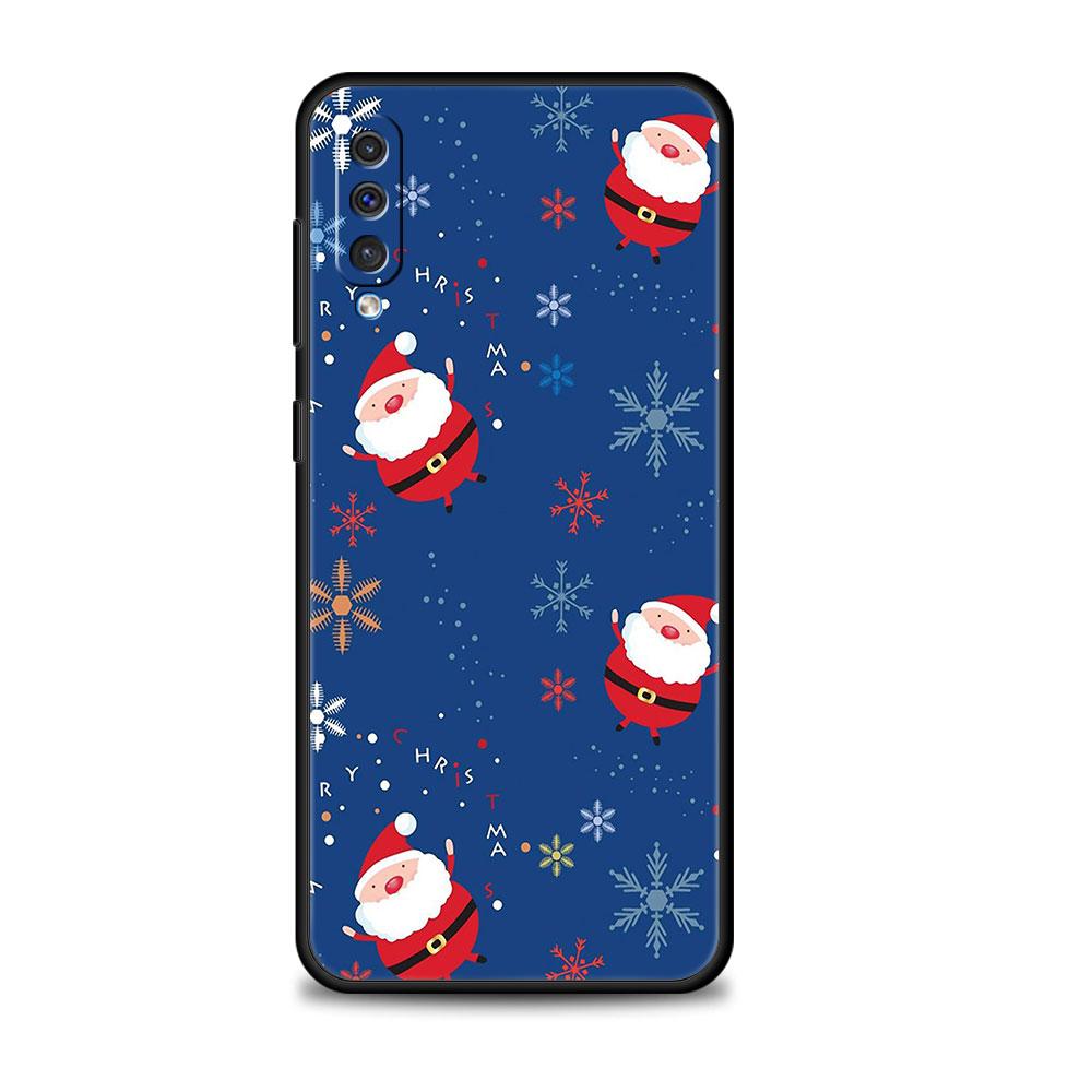 Счастливого Рождества Снеговик Чехол для телефона для Samsung Galaxy A50 A30 Note 8 9 20 Ultra A04 A50s A90 A40 A20e A10s A70 A20s M52 M33 M53