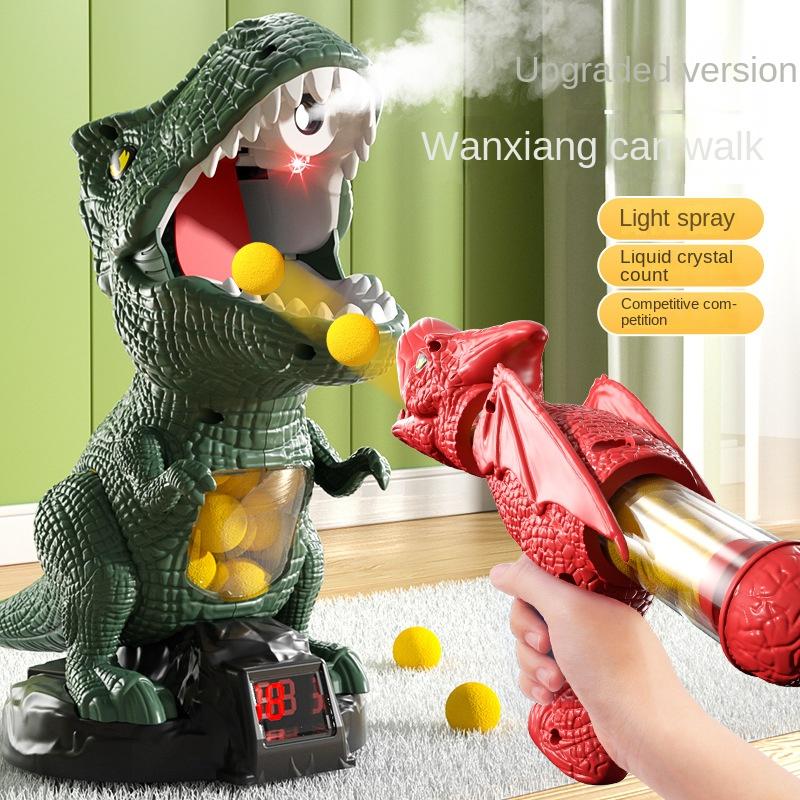Dinosaur Fun Shooting Soft Bullet Gun Toys Parent-child Interactive Puzzle Toy Tyrannosaurus Rex Shooting Target Game Kids Toy