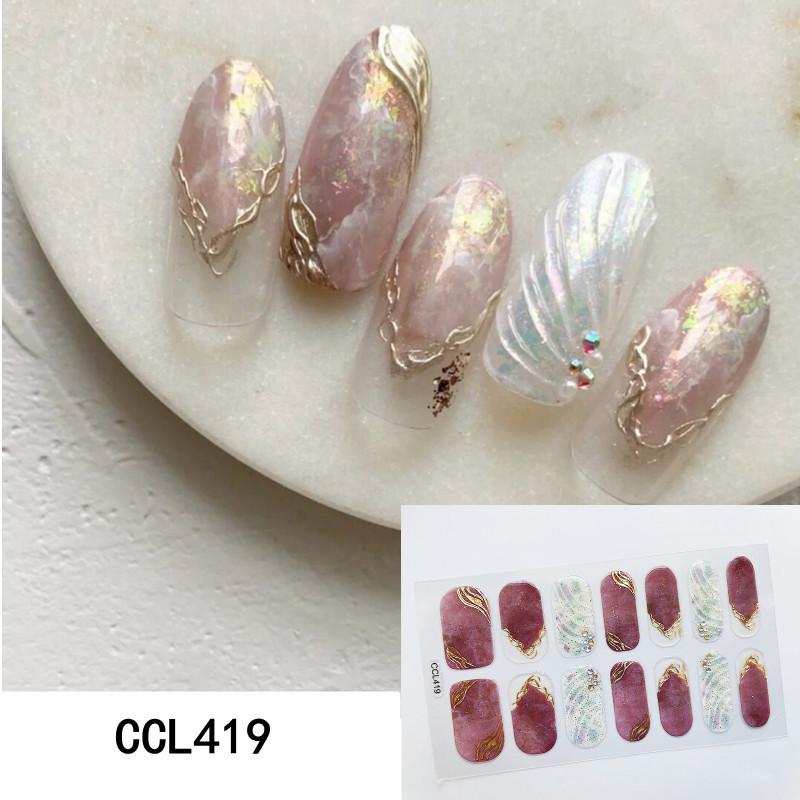 3D полоски для ногтей, художественные наклейки, полноразмерные обертывания для ногтей, польский маникюр, самоклеющийся декор, украшение