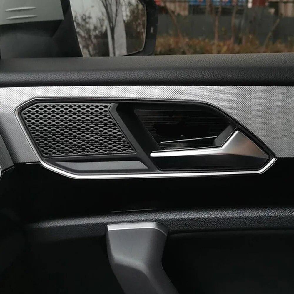 Нержавеющая сталь, автомобильная внутренняя дверная ручка, наклейки на чашу, аксессуары, подлокотник, 4 шт. для Volkswagen VW Tiguan L 2022 2023 2024