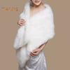 Gown Shawl Soft Textured Plush Warm Scarf Evening Dress Cheongsam White Plush Autumn Winter Shawl Wrap