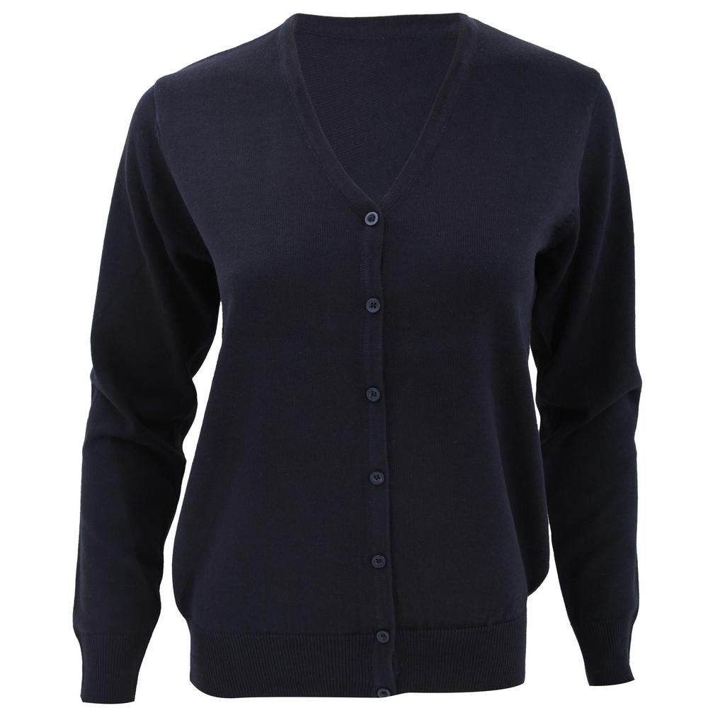 Kustom Kit Womens V-Neck Cardigan / Ladies Knitwear