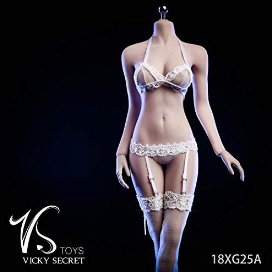 Figure 18XG25A VICKY SECRET Sexy Inner Lingerie Garter Belt Set and Body Not [TOYBARJAPAN] 1/6 Accessories/VSTOYS (head Included)