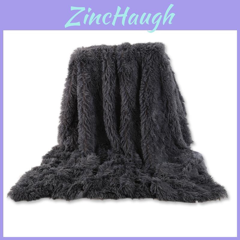 Style Thick Coral Velvet Blanket With Pure Color For Living Room Use