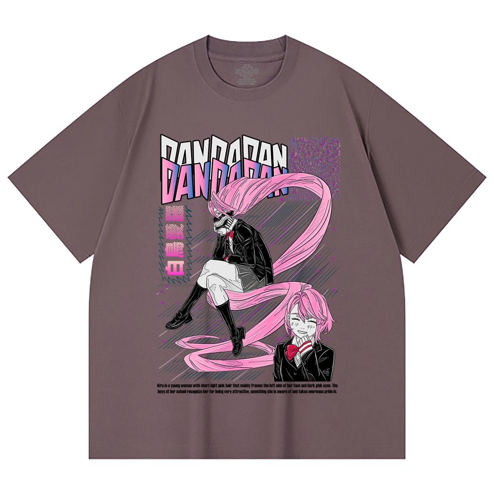 230 Gsm 100% Cotton Dandadan V2 Aira Print Unisex Heavy Cotton T Shirt