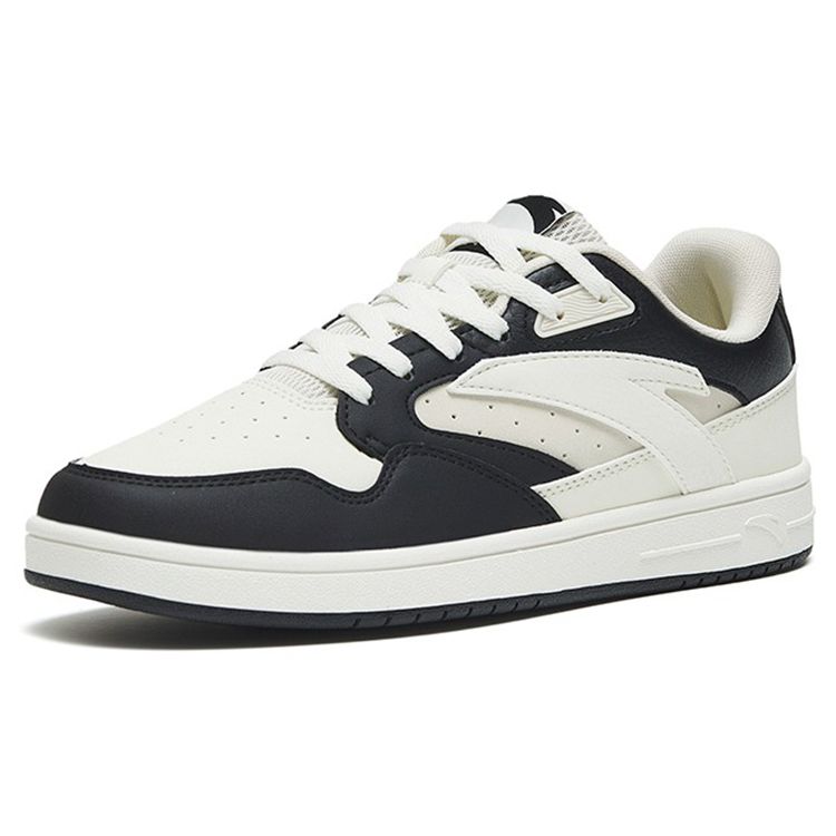 Anta Lifestyle Series Trendy Casual Slip Non-Slip Durable Low Top Skate Shoes Women sketching white black grey 122258068-2