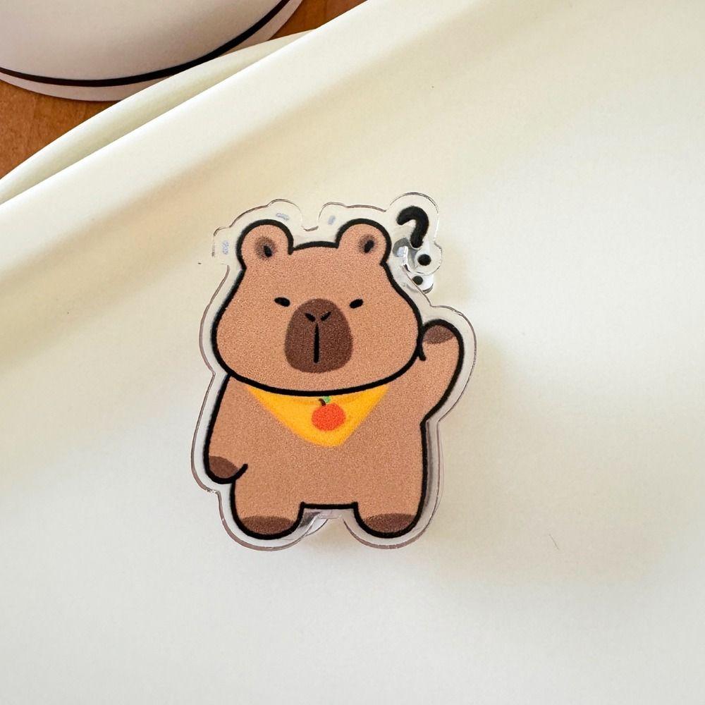 Creative Cute Paper Clip Lovely Binding Sealing Clamp Photo Clip Capybara Acrylic Clip Student