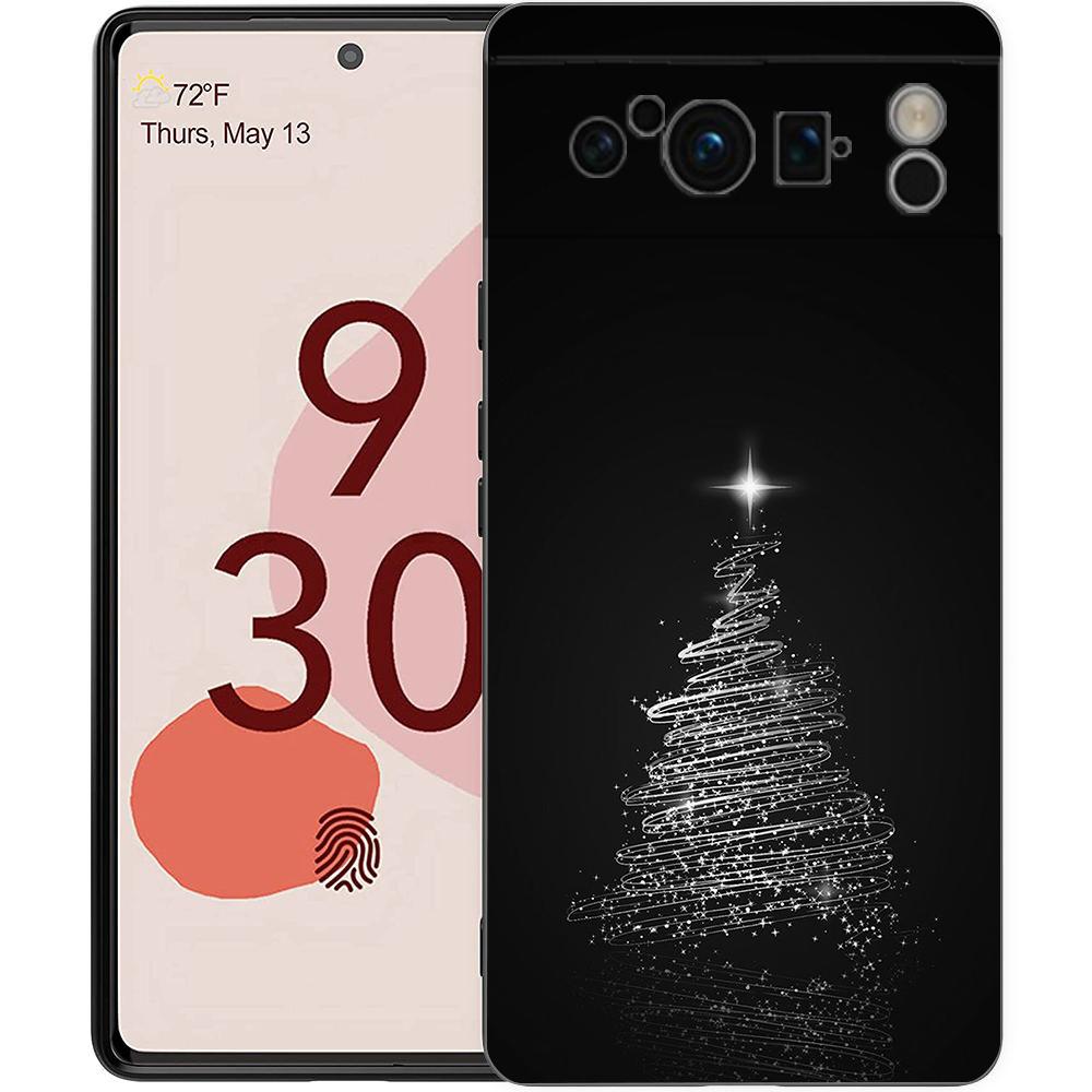 Чехол для телефона Google Pixel 8 Pro с елочкой, Pixel 9 Pro XL TPU Чехол Pixel 8 Pro 8A 7A 7 6A 6 Pro Мягкая Черная Крышка