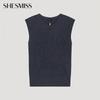  She S miSS  Cap Sleeve Round Neck Knit SSkpoo22080 Dn