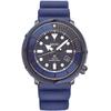 Solar Diver SNE533 Blue Silicone Rubber Band Chronograph Camo Blue Quartz Dial Watch Men's