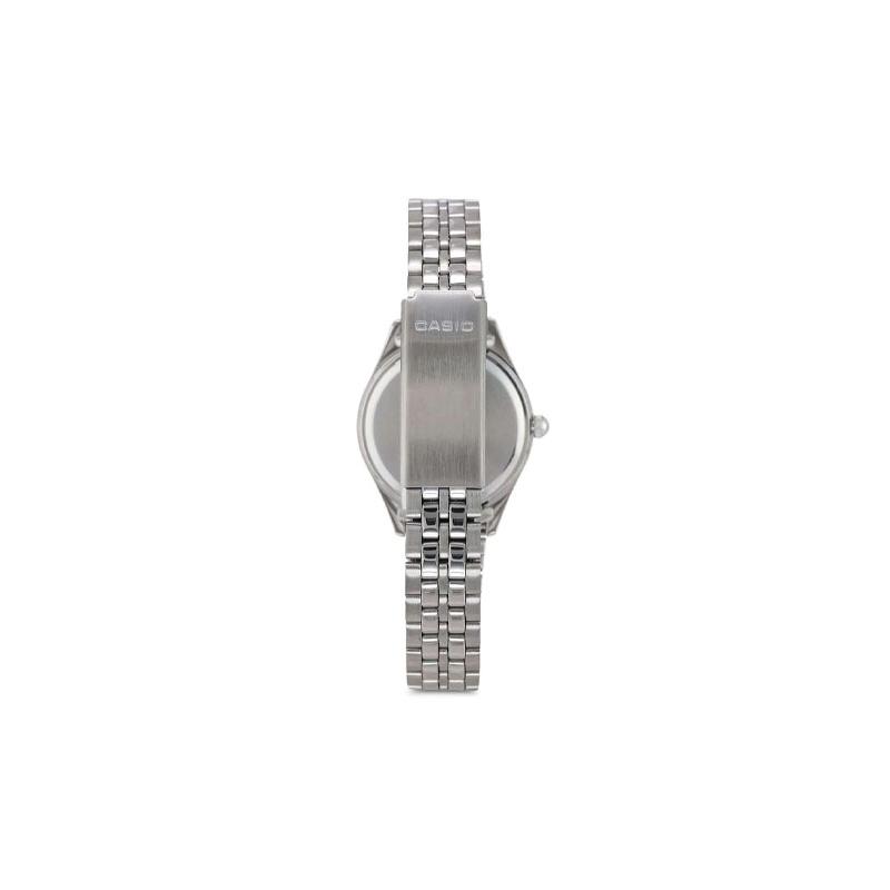 Casio Серия STANDARD Серия ENTICER Бизнес-кварцевый механизм Стальной ремешок Японские и корейские часы Женские часы Серебристый циферблат LTP-1129A-7A