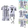 Новая версия 2122 футбольной формы «Ювентуса» для детей и взрослых. Футболки Криштиану Роналду 7 и Пауло Дибалы 10