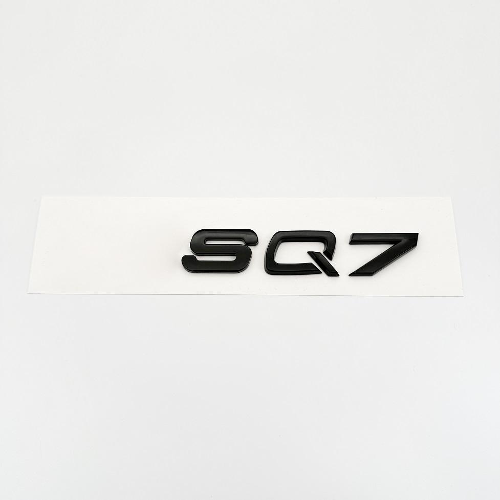 Glossy Black Car Sticker Emblem For Audi RSQ3 RSQ7 RSQ8 Rear Trunk ABS Letters Decor Badge Decals