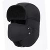 Velvet Thickened Ear And Integrated Windproof Riding Hat With Neck