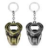 Horror Movie Alien Figure Mask Keychain Predator Head Pendant Keychain Men Jewelry Collier