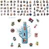 50-piece Unique Japanese Anime "demon Slayer" Graffiti Stickers For Personalizing Luggage Skateboards And Notebooks Durable Stickers