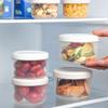 Круглый пластиковый контейнер для хранения пищевых продуктов, подходит для холодильника и герметичный для сохранения свежести