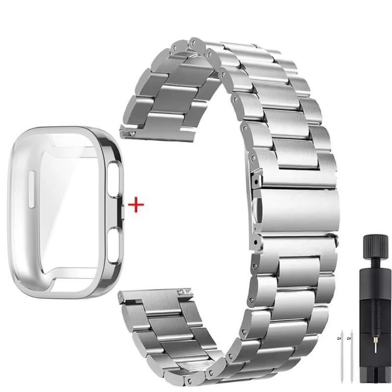 Ремешок для Amazfit Bip 6 Bip5 Bip 5 Unity браслет из нержавеющей стали ремешок для часов с мягким чехлом-защитой экрана