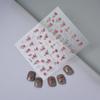 Wangyuan 5D Rose Relief Silver Nail Art Sticker - носимый и трехмерный клейкий дизайн