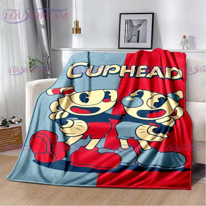 Мультяшное милое одеяло с принтом в виде чашки, пододеяльник для дивана, дорожное постельное белье, фланелевое одеяло, легкое дорожное покрывало