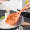 1Pcs Household Kitchen Tool Plastic Spoon Skimmer Colander Strainer Portable Food Straining Spoon
